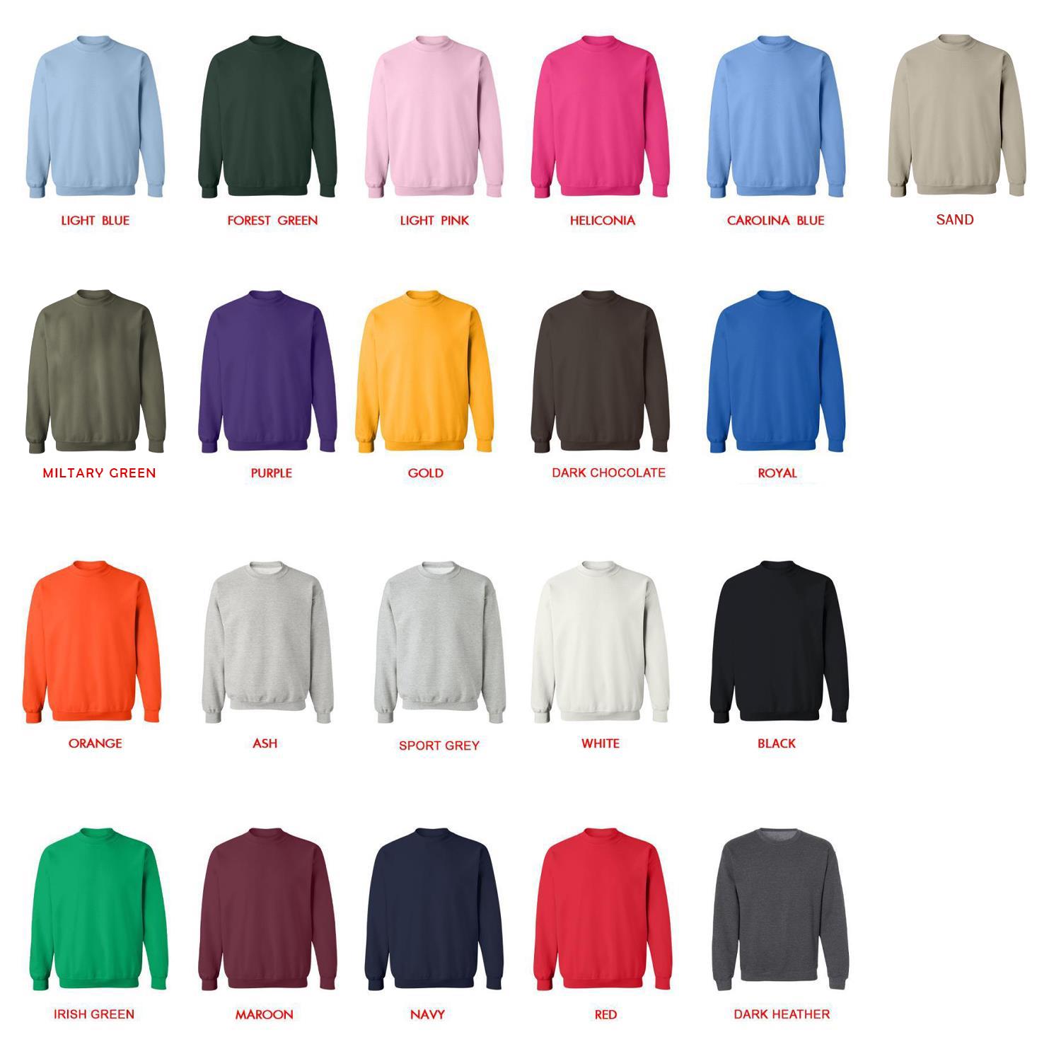 sweatshirt color chart - The Last Of Us UK Shop