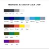 tank top color chart - The Last Of Us UK Shop